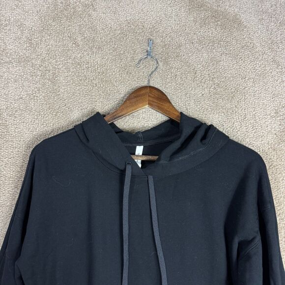 The Group Babaton Cropped Hoodie Womens Size XS‎ Black Pullover Long Sleeve Boxy - Picture 3 of 9